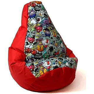Puff GO GIFT Rojo 130 x 90 cm Pera