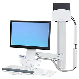 Ergotron StyleView Sit-Stand Combo System Weiss