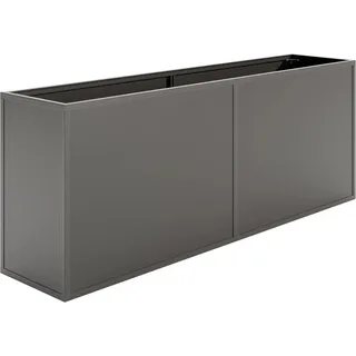 KGT Aluminium-Hochbeet 210 45er Tiefe Profilsystem Anthrazit-Grau 2,05 x 0,45m