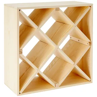 Zeller Weinregal 52 x 25 x 52 cm Natur