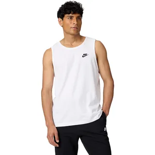 Nike Herren M NSW Club Tanktop, Weiß (white/Black), XL, BQ1260