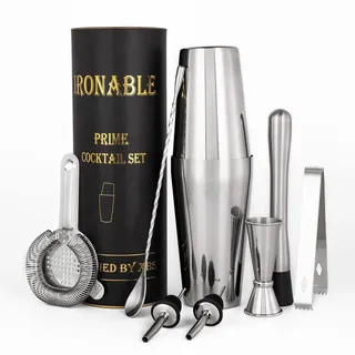 Cocktail Shaker Set - Barkeeper Set | 750ml Cocktailshaker Edelstahl - Cocktail Zubehör für zu Hause | Wunderschön Verpackt