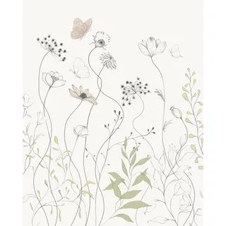 KOMAR Vliestapete Easy Breezy 200 x 250 cm", Motiv bedruckt glatt, pastell,
