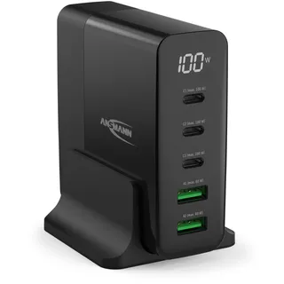 Ansmann DC5140PD Universal Schwarz USB Schnellladung Drinnen