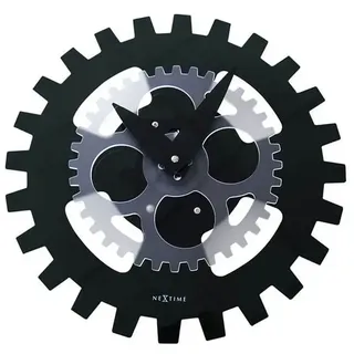 Nextime 3241zw Wanduhr, - Black / Black - One Size
