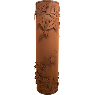 Ferrum Art Design Säule Efeu 100 cm x 26 cm Rostbraun