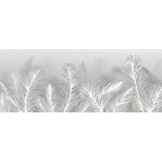Magnetmatte für Heizkörperverkleidung Weiße Blätter Boho 60x100