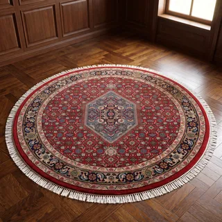 THEKO Benares Bidjar Orientteppich Ø 200 cm Rot