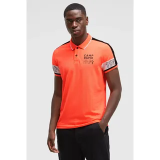 Camp David Poloshirt Keep Focused Kurzarmshirt mit Polokragen