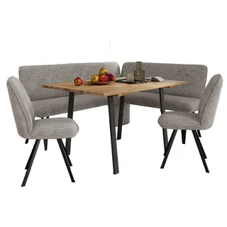 OTTO home "Mily Essecke, Sitzgruppe, Eckbankgruppe, Küchenbankgruppe", Set, 4er, 4 Stk. tlg. BESTSELLER, taupe grau, schwarz),