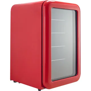Hanseatic HBC115ERRH Getränkekühlschrank (115 l, 835 mm hoch, Rot)