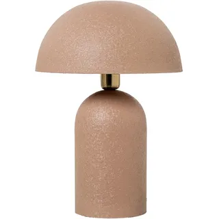 DRW Tischlampe aus Metall, Rosa, matt, 31 x 31 x 43 cm, Medidas: 31x31x43cm