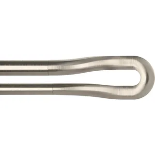 Umbra Vorhangstange mit abgerundeten Enden 2-läufig Ø 19 mm 107 - 305 cm Grau/Weiß