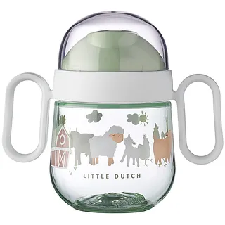 Mepal – Auslausicherer Antitropf-Trinklernbecher 2.0 – Ab 6 Monaten – Baby Trinkbecher – Spülmaschinengeeignet – BPA frei – 200ml – Little farm