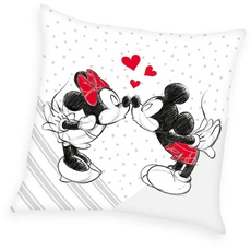 Bild Disney's Mickey & Minnie Soft Velboa Kissen, 40x40 cm, 100% Polyester