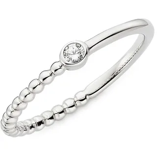 Fingerring "Schmuck Geschenk Silbering" Gr. 56, silberfarben, kristallweiß, ANISTON JEWELRY & WATCHES, Fingerringe, Damen, 56, Silber 925 (Sterlingsilber), 1,6mm, Fingerring, mit Zirkonia (synth.)