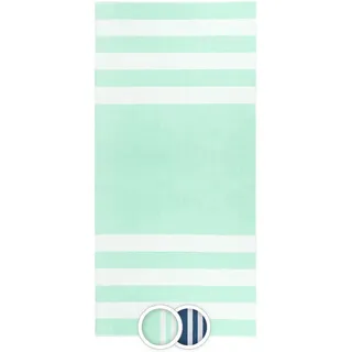 ZOLLNER Strandtuch 100 x 200 cm blau/grün/mint