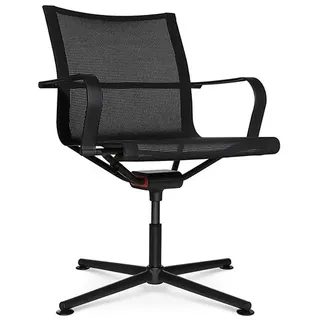 Besucherstuhl D1 Office Wagner grau, Designer Stefan Diez, 77x83–93x77 cm