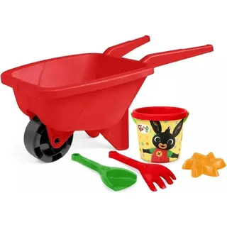 Bing-Schubkarre mit Sandkasten - Rot