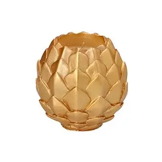 STARPAK Kugelkerze Pine Cone gold, 1 St.