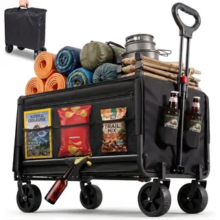 Albatros Bollerwagen klappbar schwarz