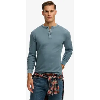 Superdry Lite Textured Grandad Copen Blau S