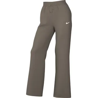 Nike Damen Phoenix Fleece High-Waisted Wide Mink Brown/Sail, L