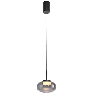 Schöner Wohnen Led-Pendelleuchte , Schwarz , Metall, Kunststoff , 20x120x20 cm , Schutzklasse II (Schutzisoliert) , Lampen & Leuchten, Leuchtenserien