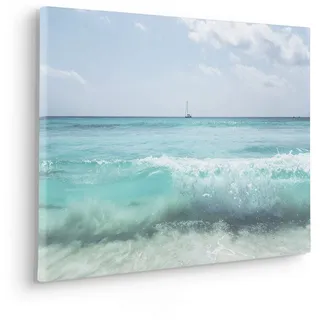 KOMAR Keilrahmenbild im Echtholzrahmen, - »Coastline - Größe 60 x 40 cm« - Bild, Leinwandbild, Landschaftsmotiv, Wohnzimmer, Schlafzimmer