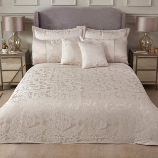 Emma Barclay Maison Paisley Luxus-Bettwäsche-Set, Doppelbett, cremefarben Duchess Bettdecke, Polyester