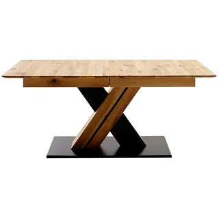 Esstisch MCA FURNITURE "Morena Säulentisch Komfort Tisch", ast,, balkeneiche in wildeiche geölt, ast,, balkeneiche in wildeiche geölt, wildeiche geölt, B:140cm H:77cm T:90cm, Ast-/Balkeneiche in Wildeiche geölt, Holz, Massivholz, Tische, Esstisch, Synchronauszug,ausziehbar,Wildeiche,massiv,geölt,XXL