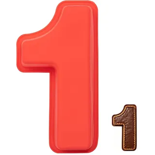 Sxingh Silikon Backform Zahl 1 Groß,backform zahlen,zahlen backform | kuchenform silikon,Antihaftend, 3D Number Cake, DIY Kuchenform, Für Kindergeburtstag, Hochzeit, Jubiläum