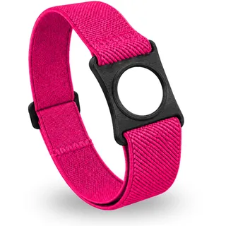 Diasticker® | Freestyle Libre 3 - Fixierband | Flexibel - Wasserfest - Starker Halt | Sensor-Schutz, Fixierung für Freestyle Libre Sensor | Halter: Schwarz (Medium: 25-35 cm, Pink)