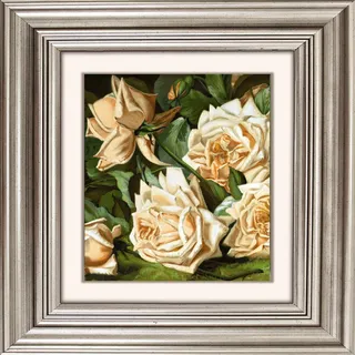 queence Acrylglasbild »Rosen«, Blumen-Blumenbilder-Kunst-Pflanzen-Pflanzenbilder-Gemälde, Fine Art-Print in Galeriequalität, bunt