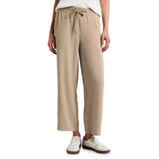 Street One Style QR Emee SOLID HW Wide Leg Safari beige 34
