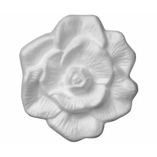 4x DECOSA 3D Wandtattoo "Rose" aus Polystyrol, Wandsticker Blume, Wandaufkleber, Wanddeko Flower, Wandtatoo, Ornament, Relief