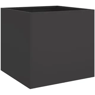vidaXL Pflanzkübel Schwarz 49x47x46 cm Stahl - Schwarz