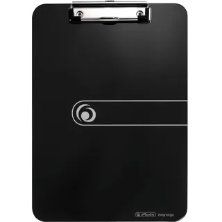Herlitz Klemmbrett A4, opak schwarz, 1 Stück