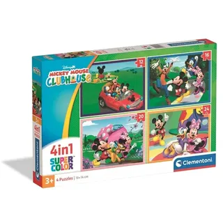 Clementoni Puzzle 4-in-1 Mickey Mouse Club House 2026 2D Puzzles