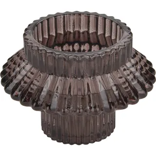 Kerzenhalter Midnight Mystery Ø 9 cm x 9 cm Grau