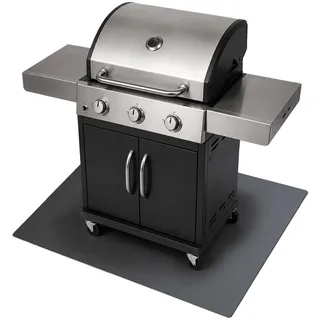 Tulup Grillmatte 100 x 70 cm Metall Schwarz