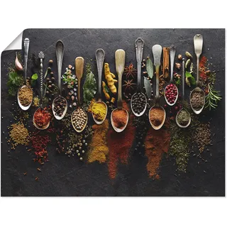 Artland Wandbild »Kräuter Gewürze Schiefer« Lebensmittel 1 Stk. tlg. als Alubild, Leinwandbild, Poster, Wandaufkleber in verschied. Größen, bunt