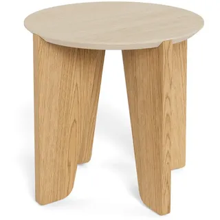 Mid.you Beistelltisch , Beige, Wildeiche , Holzwerkstoff , rund , eckig , 50x50x50 cm , einfacher Aufbau , Wohnzimmer, Wohnzimmertische, Beistelltische, Beistelltische rund