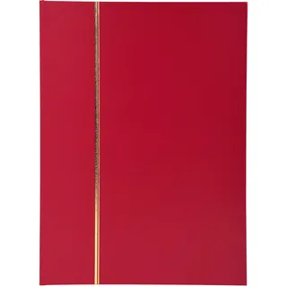Exacompta 26143E Premium Briefmarken-Sammel-Album Classic mit 32 schwarzen Seiten Einsteckbuch aus Halbleder für Ihr Hobby Briefmarkenalbum (22.5 x 30.5 cm)