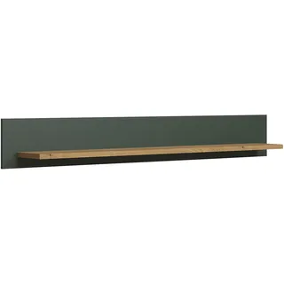 trendteam Stanton Wandboard 156 x 22 x 22 cm Tannengrün mit Evoke Eiche