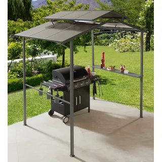 Konifera Grillpavillon Manhatten 2,4 x 1,5 m Grau