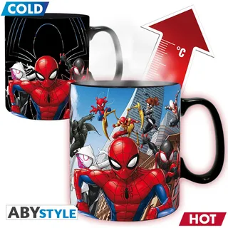 MARVEL - Tasse Heat Change - 460 ml Spider-Man Multiverse