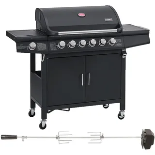 TAINO RED 6+1 Set Gasgrill rot