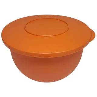 Tupperware Junge Welle Schüssel mit Deckel Servierschüssel Servieren (orange, 2,5 Liter)