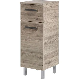 Pelipal Unterschrank mit 1 Tür und 1 Auszug 30 x 81 x 33 cm Braun